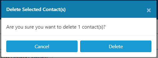 contact list delete